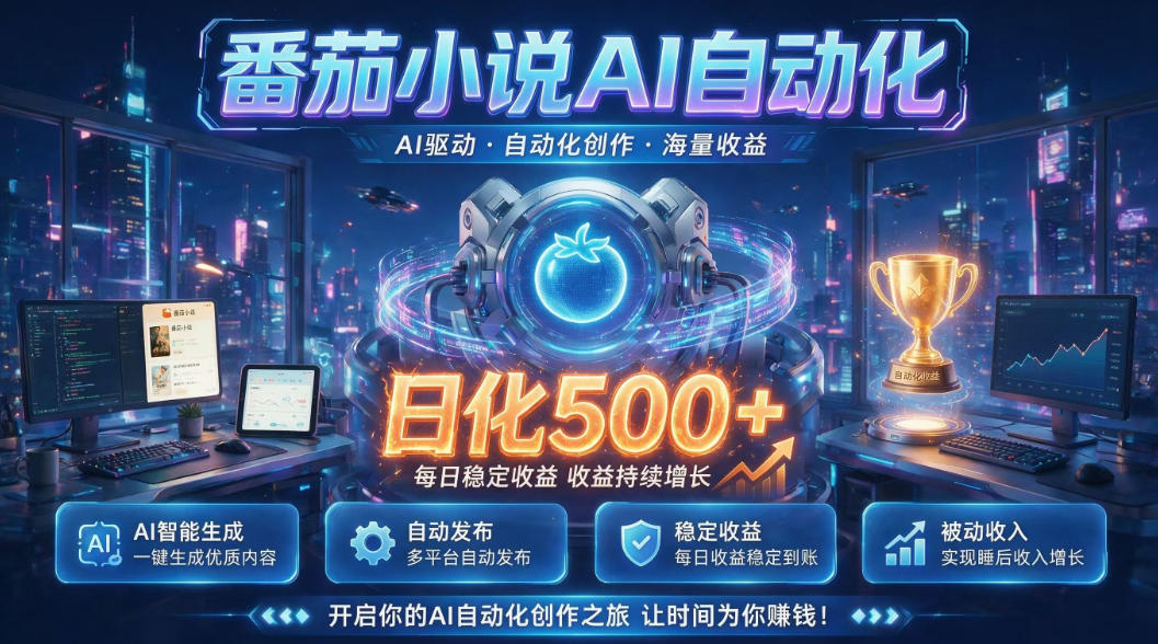 小白可做番茄AI，居家轻创业，每日稳赚500➕，普通人低门槛轻松线上增收【揭秘】-抖音新作品监控助手
