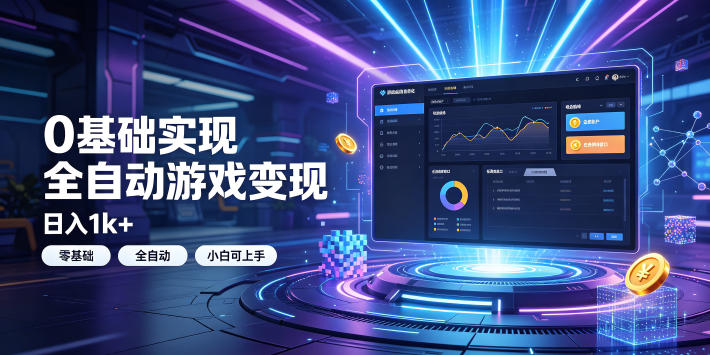 0基础实现全自动游戏变现，日入1k+，小白直接上手搞钱！【揭秘】-抖音新作品监控助手