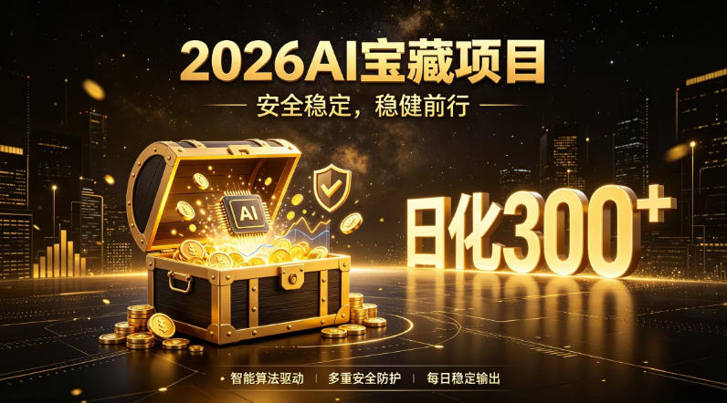 2026AI安全掘金项目，日化稳定300+，无需人为干预操作，当天见收益，操作简单【揭秘】-抖音新作品监控助手