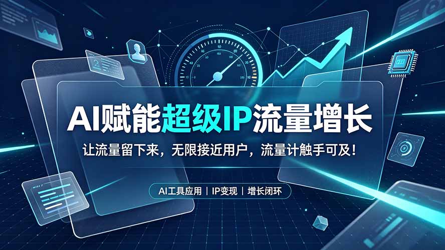 AI赋能超级IP流量增长：让流量留下来，无限接近用户，流量计触手可及！-抖音新作品监控助手