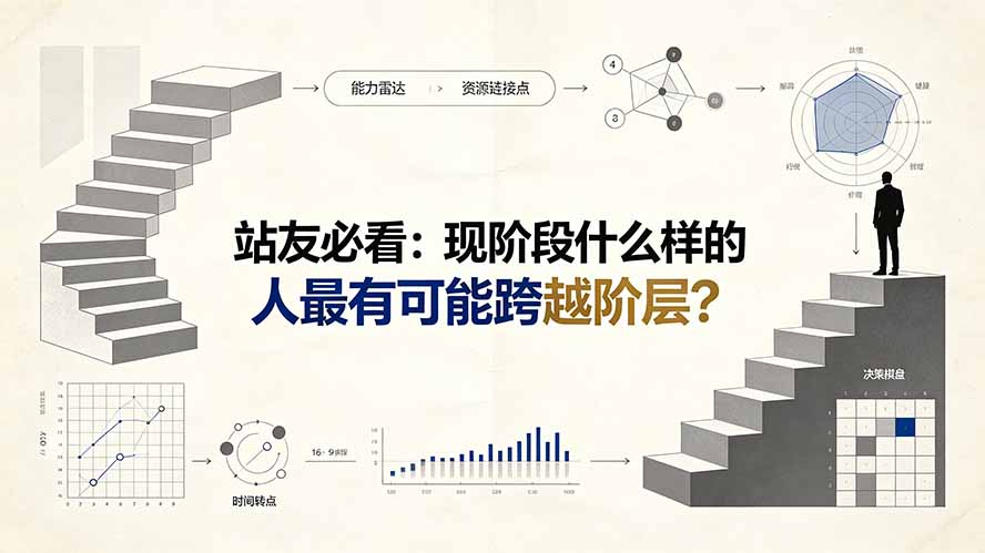 付费文章：站友必看：现阶段什么样的人最有可能跨越阶层?-抖音新作品监控助手