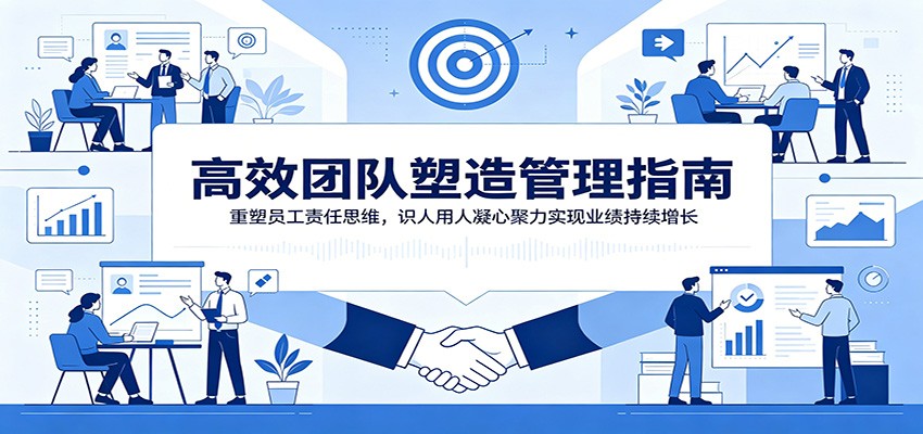 高效团队塑造管理指南：重塑员工责任思维，识人用人凝心聚力实现业绩持续增长-抖音新作品监控助手