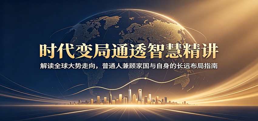 时代变局通透智慧精讲：解读全球大势走向，普通人兼顾家国与自身的长远布局指南-抖音新作品监控助手