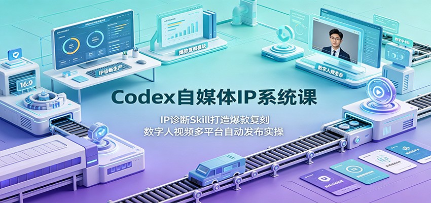 Codex自媒体IP系统课：IP诊断Skill打造爆款复刻，数字人视频多平台自动发布实操-抖音新作品监控助手