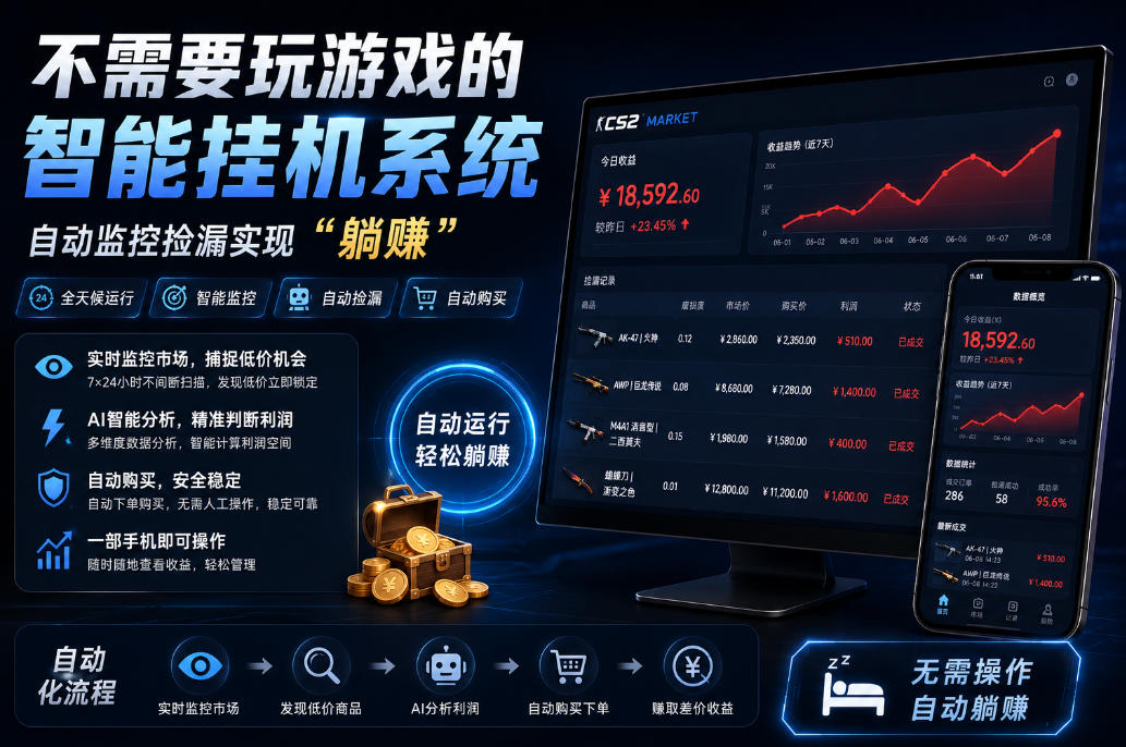 不用玩游戏的游戏搬砖项目，无需自己挂G，无需购买任何额外设备，所有数据支持任何形式验证【揭秘】-抖音新作品监控助手