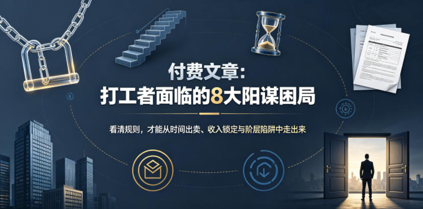 付费文章：打工者面临的8大阳谋困局-抖音新作品监控助手