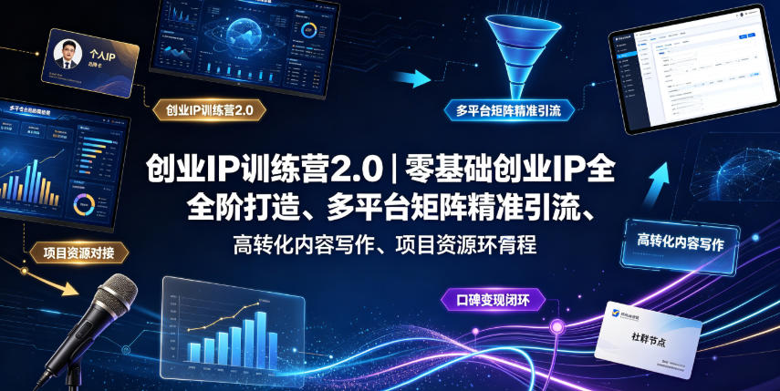 创业IP训练营2.0|零基础创业IP全阶打造、多平台矩阵精准引流、高转化内容写作、项目资源对接与口碑变现闭环课程-抖音新作品监控助手