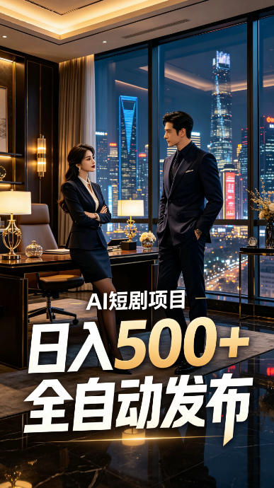 快手AI短剧自动发布，矩阵批量运营变现，轻资产副业项目，日入500+【揭秘】-抖音新作品监控助手