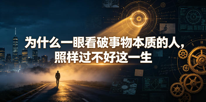 付费文章：为什么一眼看破事物本质的人，照样过不好这一生-抖音新作品监控助手